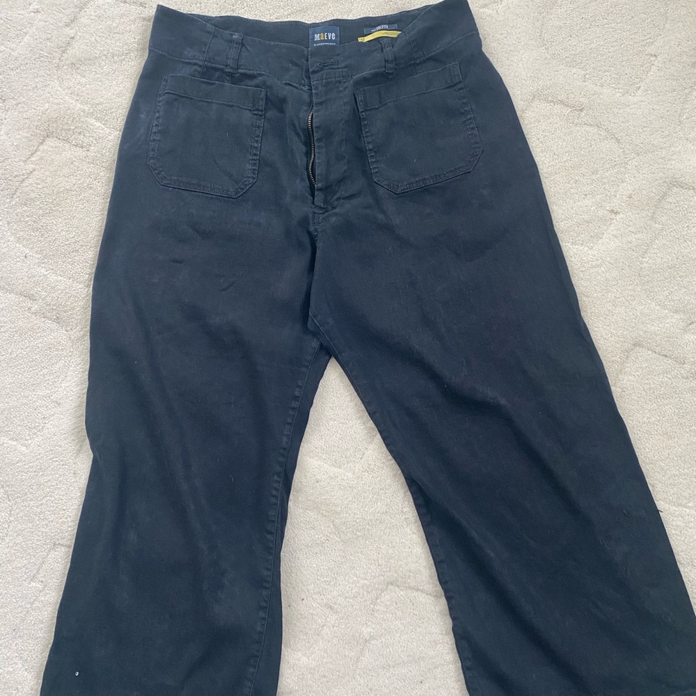 Anthropologie Maeve Colette black Trousers